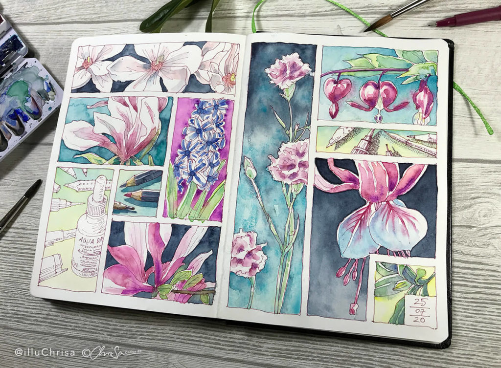 Hans Christian Sanladerer Floralsketching